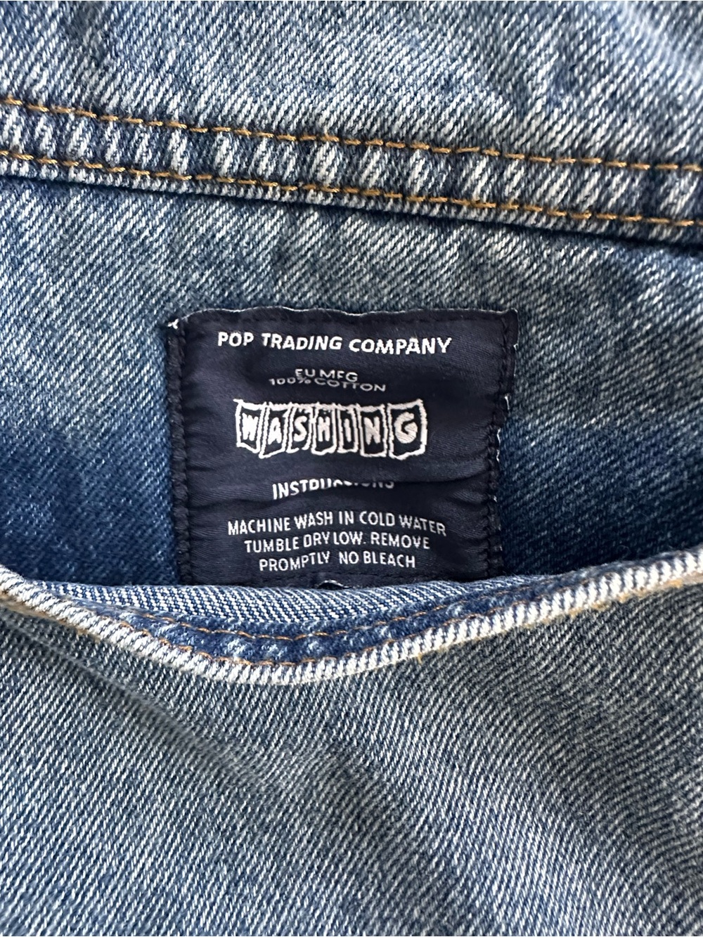 POP Trading Company denim Men’s Large - Picture 5 of 6